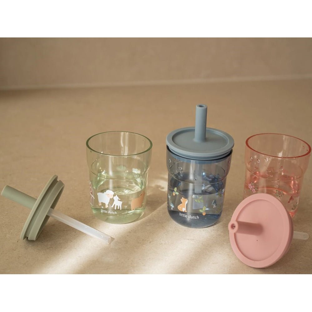 Vaso infantil pajita Granja Little Duch - Nanetes